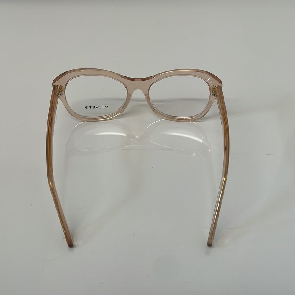 Velvet Eyeglasses, JEN, Transparent Light Pink - NEW - Picture 5 of 8